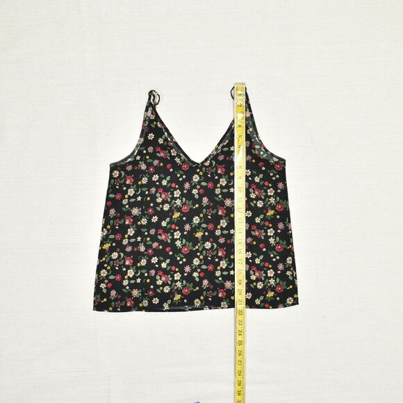 Abercrombie & Fitch Women Blouse V Neck Sleeveless Polyester Black Size S - Picture 5 of 8